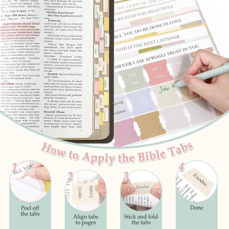 LifeisLuck Bible Journaling Kit, Bible Study Supplies Journaling Kit with Highlighters Marker Pens No Bleed Strip Index Tabs Bible Accessories Set for Women Students Beginner, Christian Gifts - Image 2